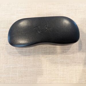 Rayban | Hardshell Black Leather Eyeglass Case